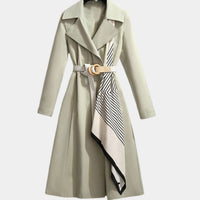 Eva | Eleganter Midi-Trenchcoat mit verstellbarem Taillengürtel und klassischem Revers