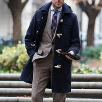 Thomas | Long trench-coat à capuche avec fermeture à brandebourgs
