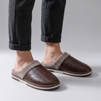 Jessey | Soft plush house slippers with open back
