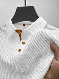 Noud | Edles Textur-Poloshirt mit bequemer Passform