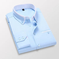 Luca | Timeless casual shirt with stretch and long sleeves