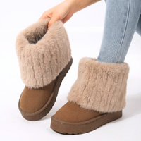 Livia | Warme Schneestiefel mit weichem Kunstfellfutter und Wildlederdetails