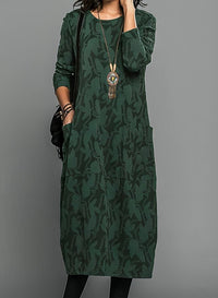 Elise | Stylish botanical winter dress with a comfortable fit