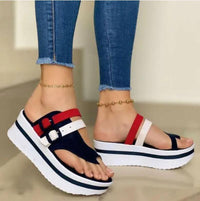 Velanora - Orthopädische Damensandalen mit Keilabsatz