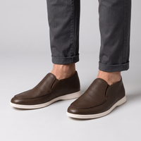 Alexander | Comfortable Leather Loafers with Elastic Side Panels and Non-Slip Sole