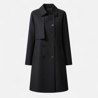Fleur | Stilvoller Midi-Trenchcoat mit doppelreihiger Knopfleiste