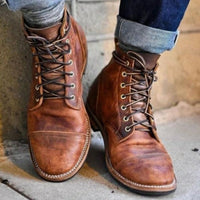 Ralph | Robuste Herrenstiefel mit Zehenkappe aus Kunstleder