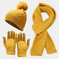 Yelena | Praktisches Winterset mit Schal und warmen Accessoires