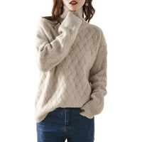 Elise | Luxurious cashmere turtleneck for an elegant winter style