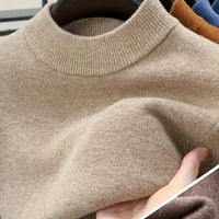 Lucas | Pull tricoté raffiné à col montant et coupe confortable