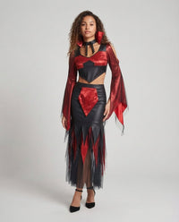 Livia | Seducente costume da diavoletta di Halloween con gonna in tulle
