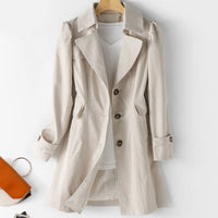 Trendy Long Trench Coat | Stylish Jacket with Timeless Design