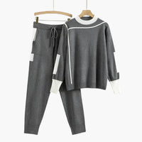 Marie | Warmes und modernes Strickset mit hohem Kragen