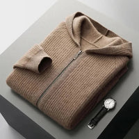 Lucas | Felpa con cappuccio in cashmere di lusso, morbida, calda e dall'aspetto senza tempo