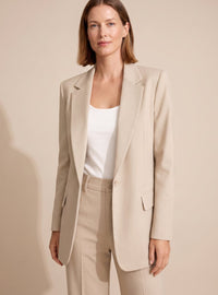 Camille | Elegante conjunto de dos piezas con blazer entallado y pantalón ancho