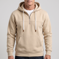 Finn | Soft Fleece Hoodie with Quarter-Zip and Comfortable Fit