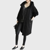 Sanne | Waterdichte lange trenchcoat met capuchon