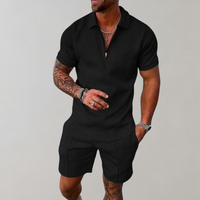 Jasper | Ensemble polo zippé moderne avec short léger