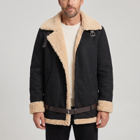 Marco | Blouson aviateur robuste avec doublure et col en shearling chaud