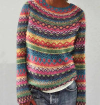 Marlise | Farbenfroher Strickpullover mit bequemer Passform