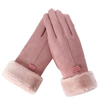 Heike | Luxury Gloves with a Soft Fur Look for Winter Elegance