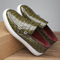 Lucas | Mocassins luxueux texturés avec double boucle et confort