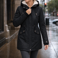 Noor | Moderner wattierter Parka mit weichem Fleecefutter und Kapuze