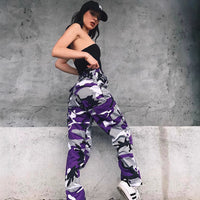 Elena | Pantalon cargo camouflage élégant avec taille élastique