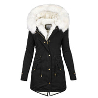 FrostGuard luxuriöse Winterjacke mit veganem Pelzkragen – Warme Winterjacke für Damen