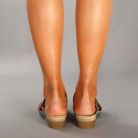 Aurelora Orthopedische Sandalen met Etnisch Bloemenpatroon